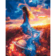 Картина за номерами Дівчина у космічному вбранні 40*50 см LW 3310