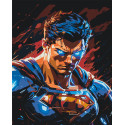 Картина за номерами Герої кіно. Супермен 40*50 см LW 3316