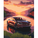 Картина за номерами Авто Тесла 40*50 см LW 3323