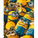 Картина за номерами Герої кіно. Жовті міньони 40*50 см LW 3400