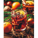 Картина за номерами  Новорічний напій глінтвейн 40*50 см LW 3415