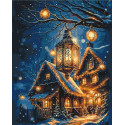 Картина за номерами Новорічний затишок. пейзаж 40*50 см LW 3416