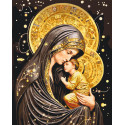 Картина за номерами Релігія. Пресвята Богородиця з фарбами металік 40*50 см LW 3433