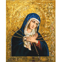 Картина за номерами Релігія. Ікона Божої Матері "пом'якшення злих сердець" з фарбами металік 40*50 см LW 3434