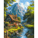 Картина за номерами Пейзаж. Тихе гірське життя 40*50 см LW 3438