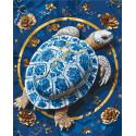 Картина за номерами Черепаха з фарбами металік 40*50 см LW 3446