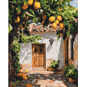 Картина за номерами Пейзаж. Лимонний двір 40*50 см LW 3487