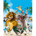 Картина за номерами Герої кіно. Команда з Мадагаскару 40*50 см  LW 3513