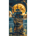 Картина за номерами Корабель у морі 40*80 см LW 5108