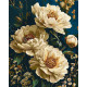 Картина за номерами Оксамитові півонії. Квіти 40*50 см LW 3064-01