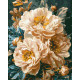 Картина за номерами Ніжні півонії з фарбами металік 40*50 см LW 3159-01