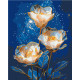 Картина за номерами Космічні астромерії. Квіти з фарбами металік 40*50 см LW 3337