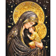 Картина за номерами Релігія. Пресвята Богородиця з фарбами металік 40*50 см LW 3433