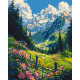 Картина за номерами Пейзаж. Гірська галявина 40*50 см LW 3435