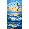 Картина за номерами Політ на хвилях 40*80 см LW 5125