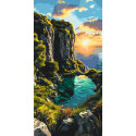 Картина за номерами Тиша вечірньої затоки 40*80 см LW 5129