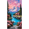 Картина за номерами  Спокій вершин 40*80 см LW 5146