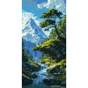 Картина за номерами  Карпатський шепіт гір 40*80 см  LW 5157