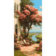 Картина за номерами  Сад біля річки 40*80 см  LW 5168