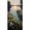 Картина за номерами  Літні барви природи 40*80 см  LW 5171