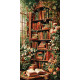 Картина за номерами  Чарівна бібліотека під плющем 40*80 см LW 5182
