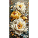 Картина за номерами Імперія квітів з фарбами металік 40*80 см LW 5192