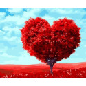 Картина за номерами Origami Пейзаж: Дерево кохання LW 3012 40*50 см