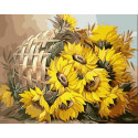 Картина за номерами Соняшники у кошику 40*50 см LW 3027