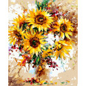 Картина за номерами Яскравий натюрморт соняшники 40*50 см LW 3074