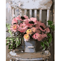 Картина за номерами Origami Букет квітів на стільці LW 3084 40*50 см
