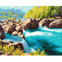 Картина за номерами Гірська річка. Пейзаж
 40*50 см LW 31520