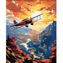 Картина за номерами На літаку. Пейзаж 40*50 см LW 3332