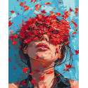 Картина за номерами Дівчина у квітах 40*50 см LW 3413