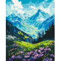 Картина за номерами Пейзаж. У підніжжя гір 40*50 см LW 3436
