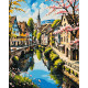 Картина за номерами Пейзаж. Вулички, що ведуть до мрій 40*50 см LW 3497