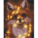 Картина за номерами  Лисеня в гірлянді 40*50 см LW 380