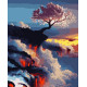 Картина за номерами Сакура на вулкані  40х50 см PN3505