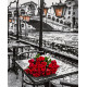 Картина за номерами Троянди під дощем  40х50 см PN6305