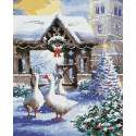 Картина за номерами Гусі    40х50 см PN8562