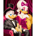 Картина за номерами Скрудж з дамою  40х50 см PN2017