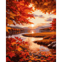 Картина за номерами Осінній світанок"   40х50 см PN6285