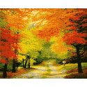 Картина за номерами Осінній ліс   40х50 см PN0169