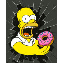Картина за номерами Гомер з пончиком  40х50 см PN2019