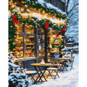 Картина за номерами Різдвяне кафе   40х50 см PN3260