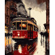 Картина за номерами Осінній трамвай   40х50 см PN8137