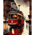 Картина за номерами Осінній трамвай   40х50 см PN8137