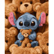 Картина за номерами Стіч з ведмедиком  40х50 см PN8531