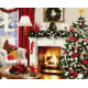 Картина за номерами Різдвяний затишок   40х50 см PN9373