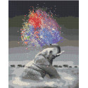 Алмазна мозаїка Тварини. Барвистий слон 40*50 см OD 3035