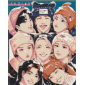 Алмазна мозаїка K-pop, Stray Kids (стрей кідс) 40*50 см OD 31890 dp-a
